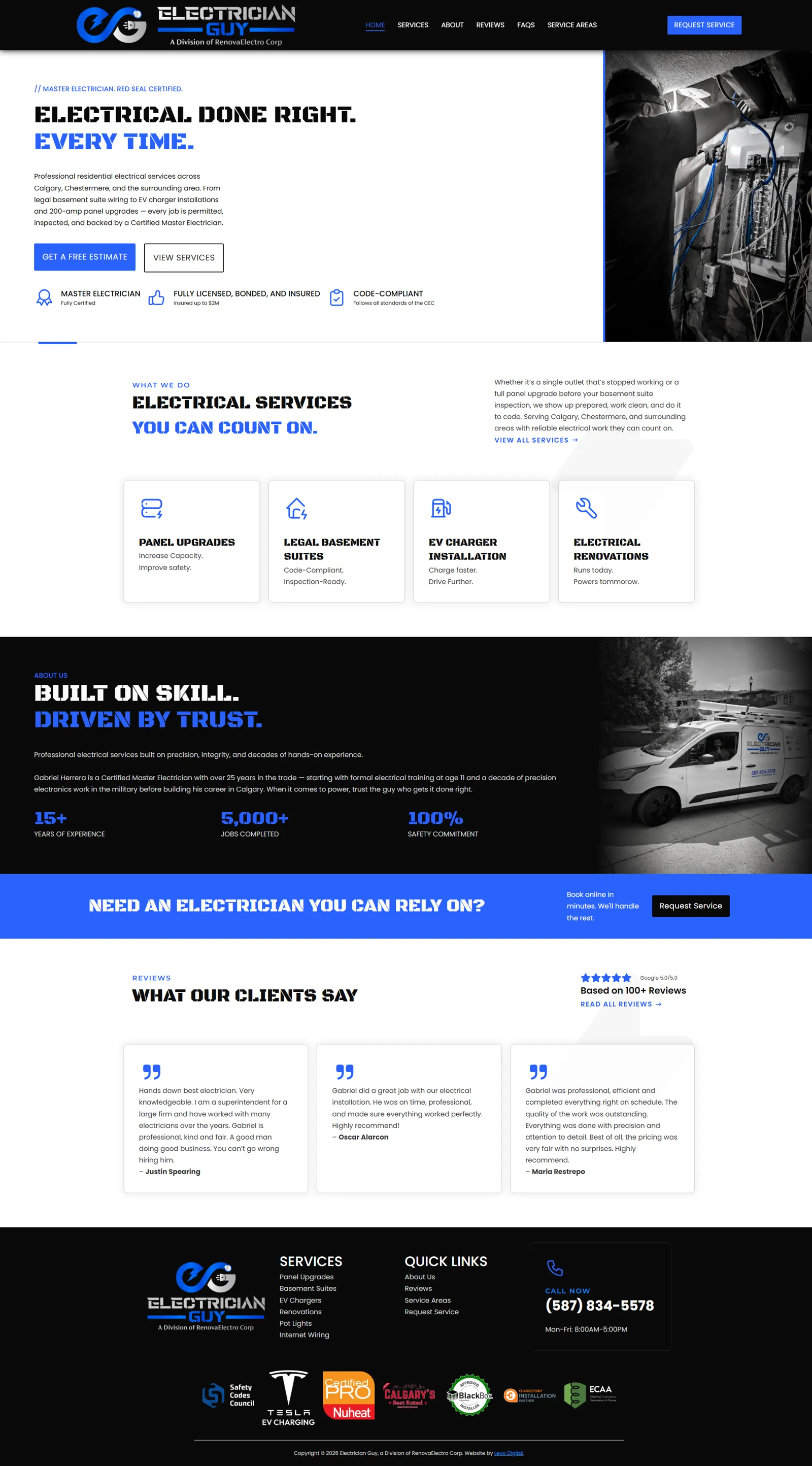 Electrician Guy website screenshot